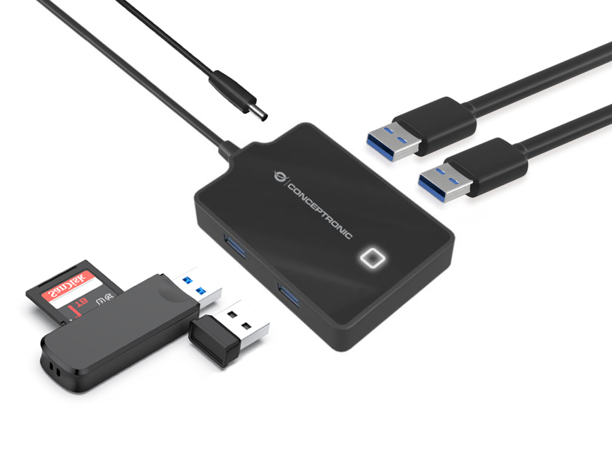 Conceptronic HUBBIES 4-Port USB 3.0 HUB – image 5