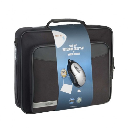 Techair TABUN37M 39.6 cm (15.6") Briefcase Black