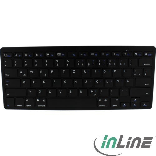 InLine 55372 keyboard Bluetooth QWERTZ German Black – image 3