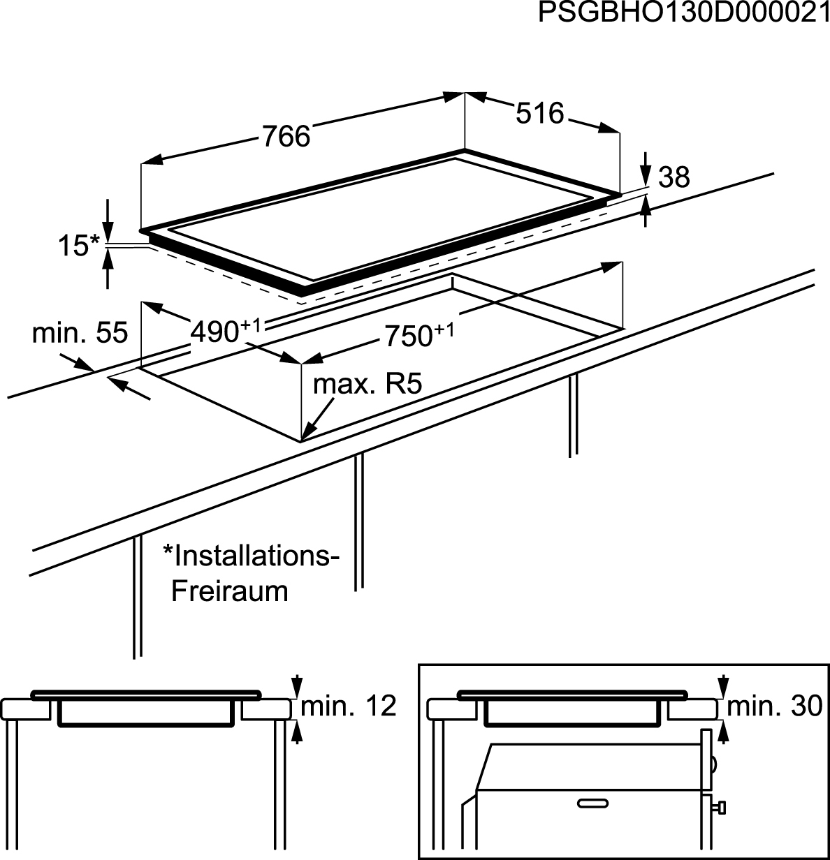 AEG HK854870XB Black Built-in Ceramic hob 4 zone(s) – image 3