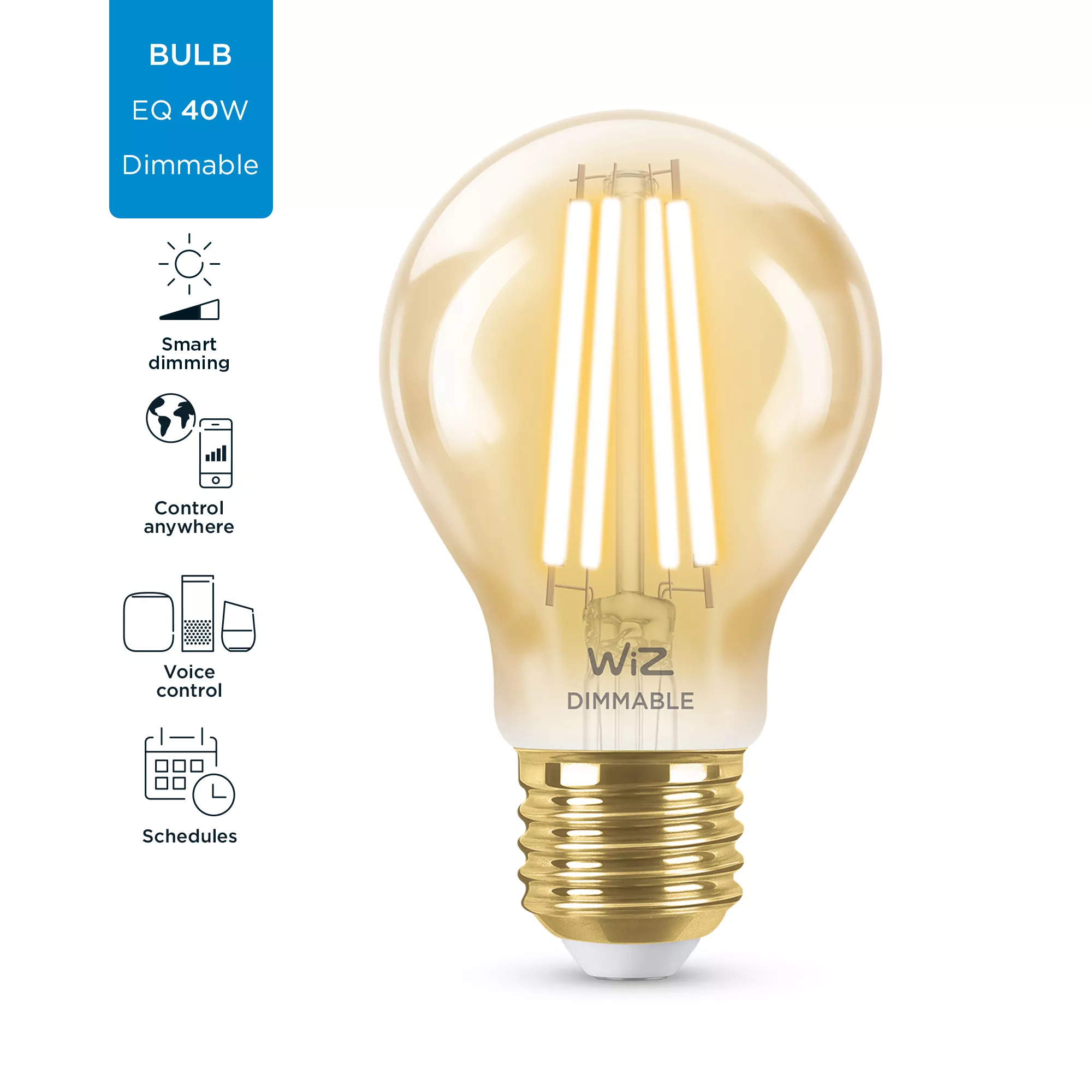 WiZ 046677603489 smart lighting Smart bulb Wi-Fi/Bluetooth – image 3