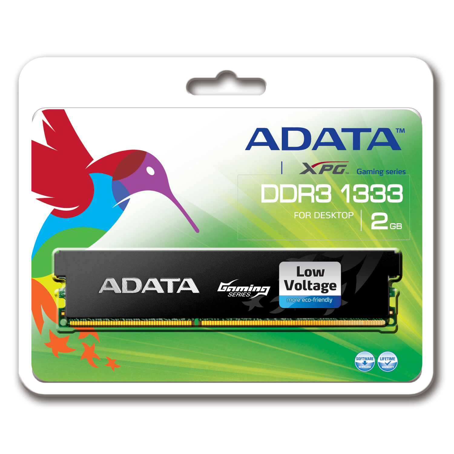 ADATA XPG Gaming Series DDR3, 1333 MHz, CL9, Low Voltage, 2GB – image 2