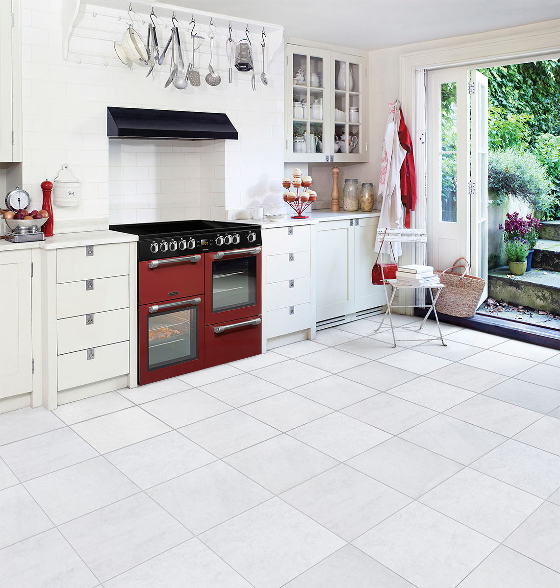 Leisure CK100C210R cooker Range cooker Electric Ceramic hob Red – image 6