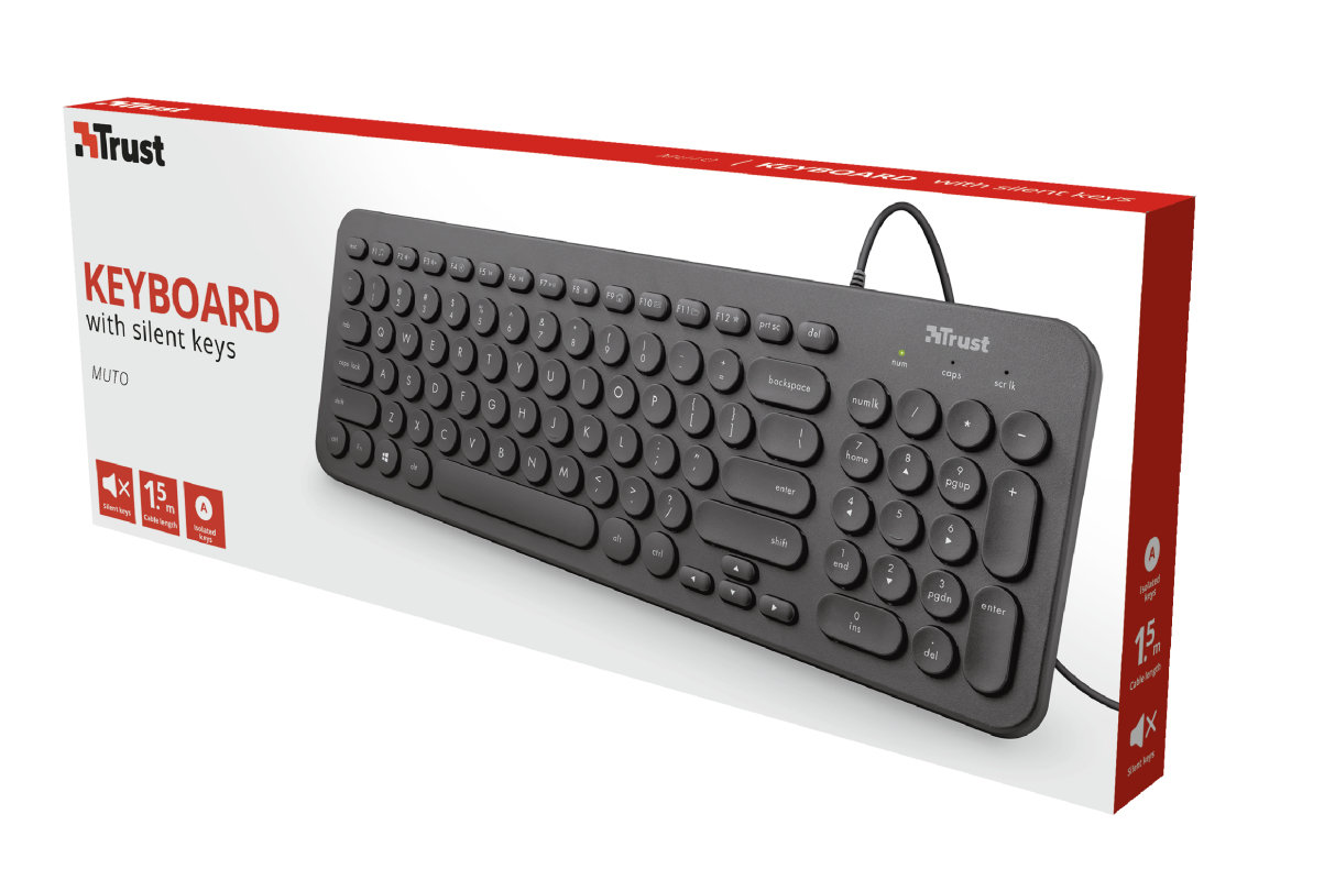 Trust Muto keyboard Gaming USB QWERTY Spanish Black – image 4
