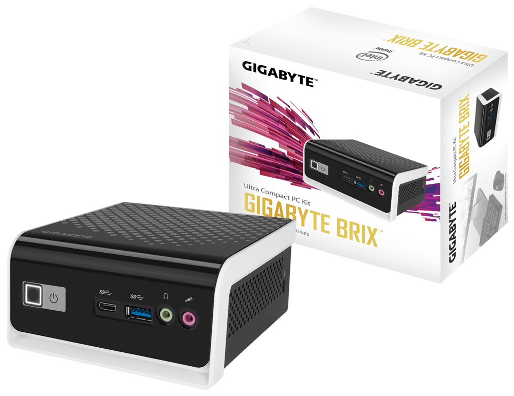 GIGABYTE GB-BLCE-4000C PC/workstation barebone Black, White N4000 BGA 1090