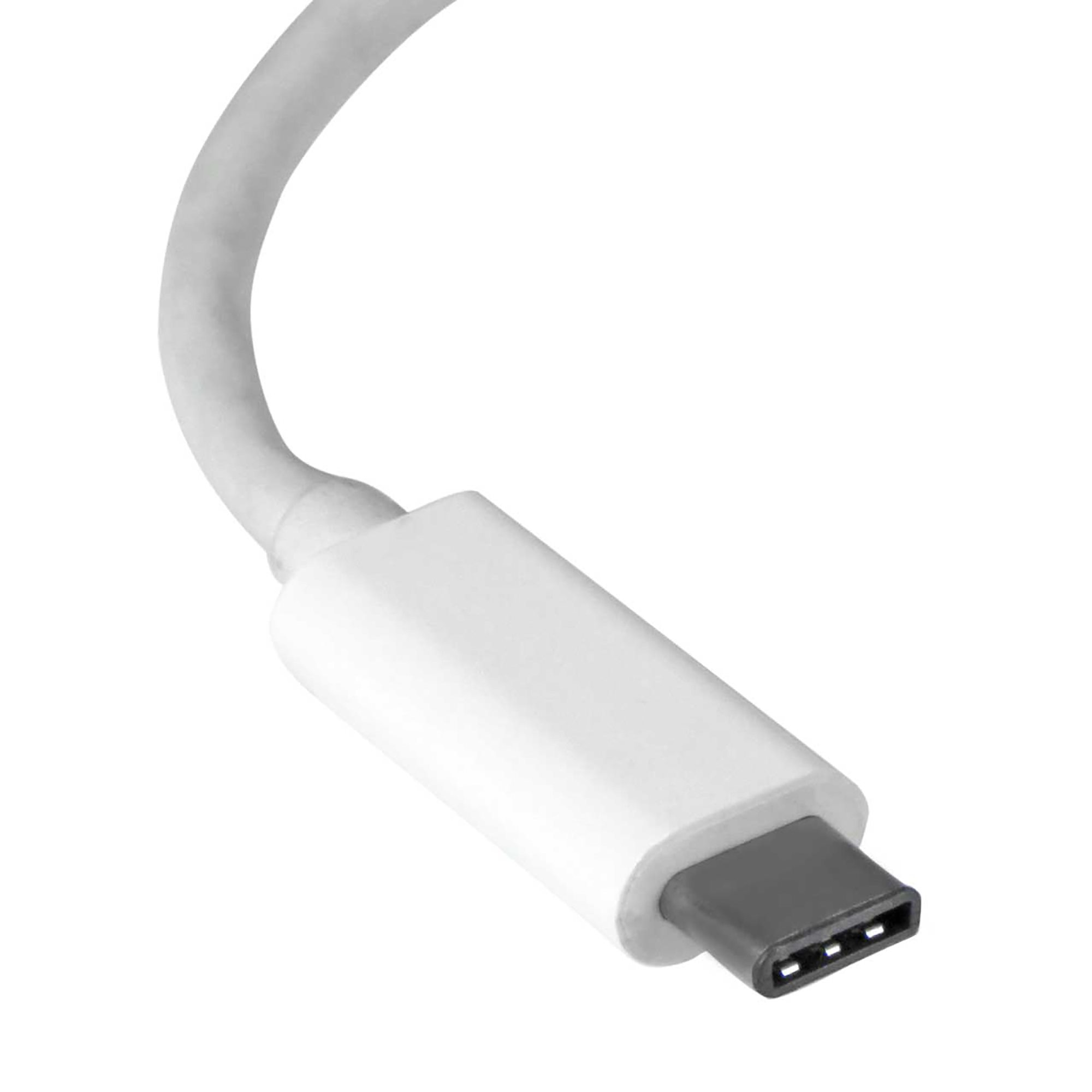 StarTech.com USB-C to Gigabit Ethernet Adapter, White, Thunderbolt 3 Compatible, Windows & Mac, RJ45 LAN Network Converter – image 3