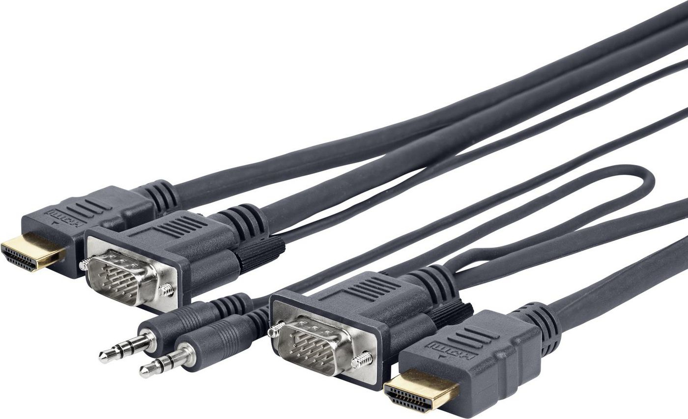 Vivolink PROVGAHDMIFIL Y3 3m VGA - HDMI Adaptör Kablosu
