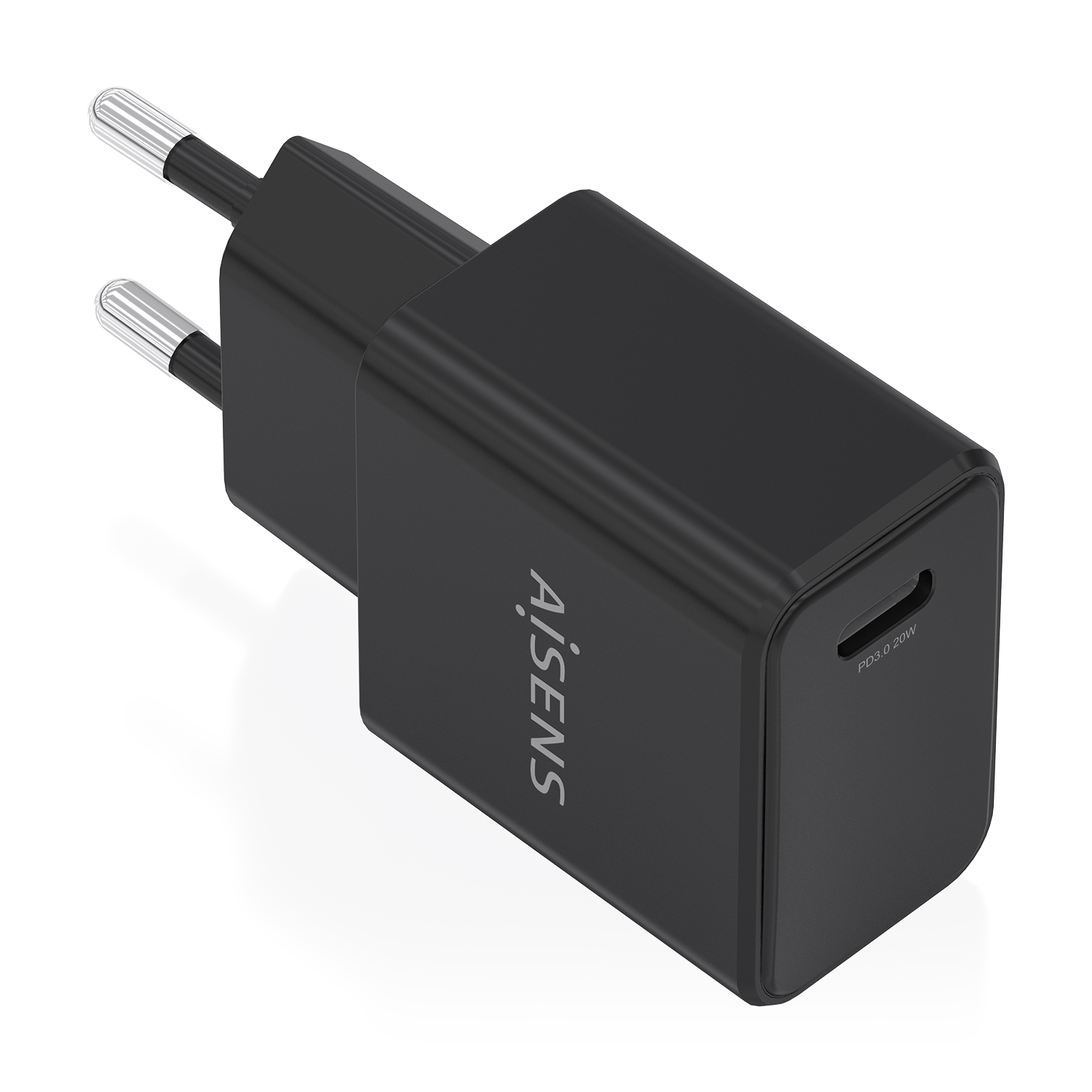 AISENS - CARGADOR GaN USB-C PD3.0 1xUSB-C 20W, BLANCO