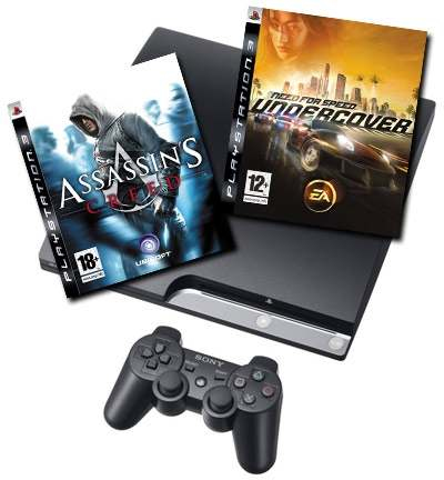 Sony Interactive Entertainment PlayStation 3 Slim + Assassin's Creed + Need for Speed: Undercover