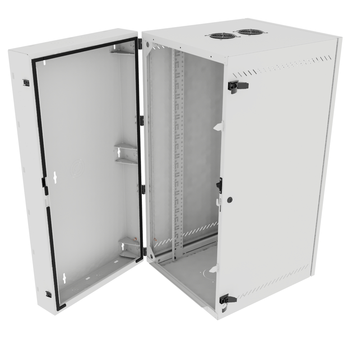 Vertiv VR Rack GL48WMCMM-W-SC-AF-00 rack cabinet 25U Wall mounted rack White – image 3