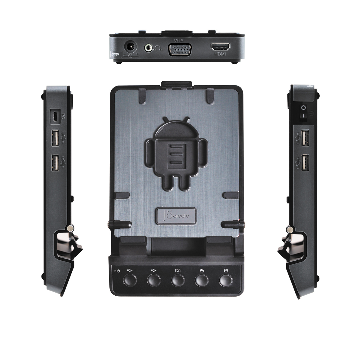 j5create JUD650 mobile device dock station Tablet/Smartphone Black – image 3