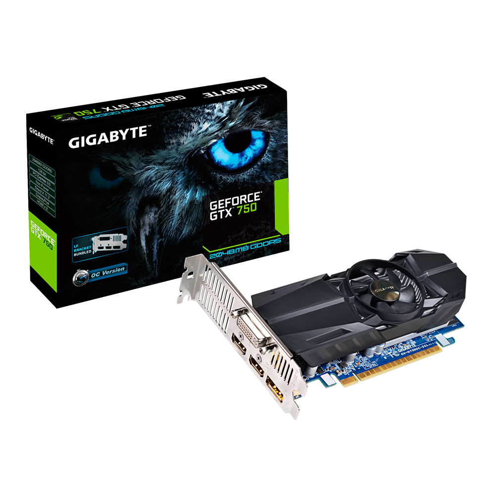 GIGABYTE GV-N750OC-2GL graphics card NVIDIA GeForce GTX 750 – image 1