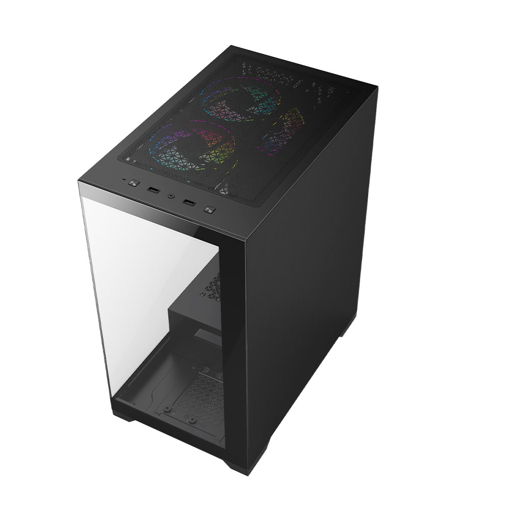 VIDA VETRO-BLK computer case Tower Black – image 4
