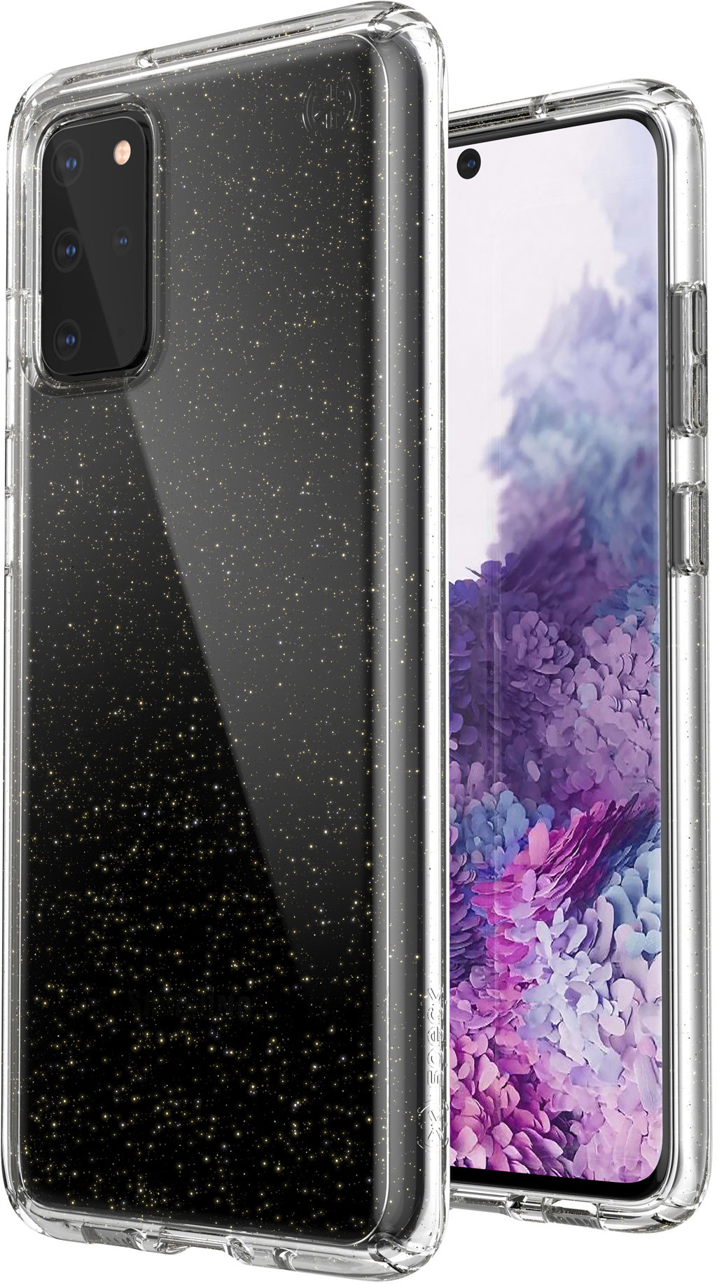 Speck Presidio Perfect Clear Glitter Samsung Galaxy S20 Plus Clear/Gold – image 7
