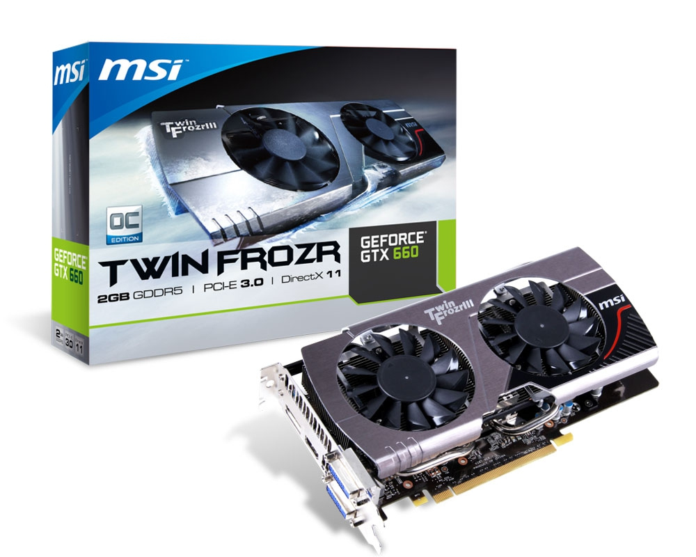 MSI 912-V287-001 graphics card NVIDIA GeForce GTX 660