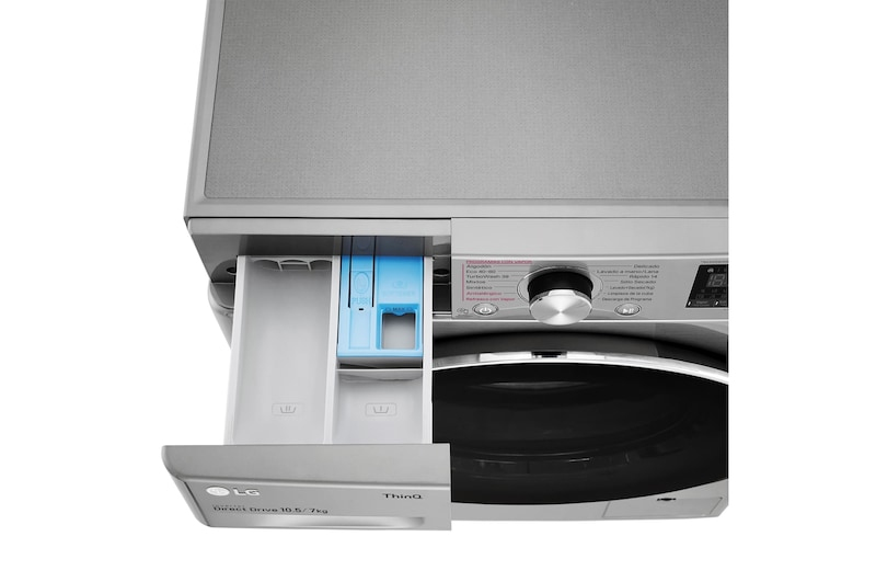 LG F4DV7010S2S washer dryer Freestanding Front-load Stainless steel – image 4