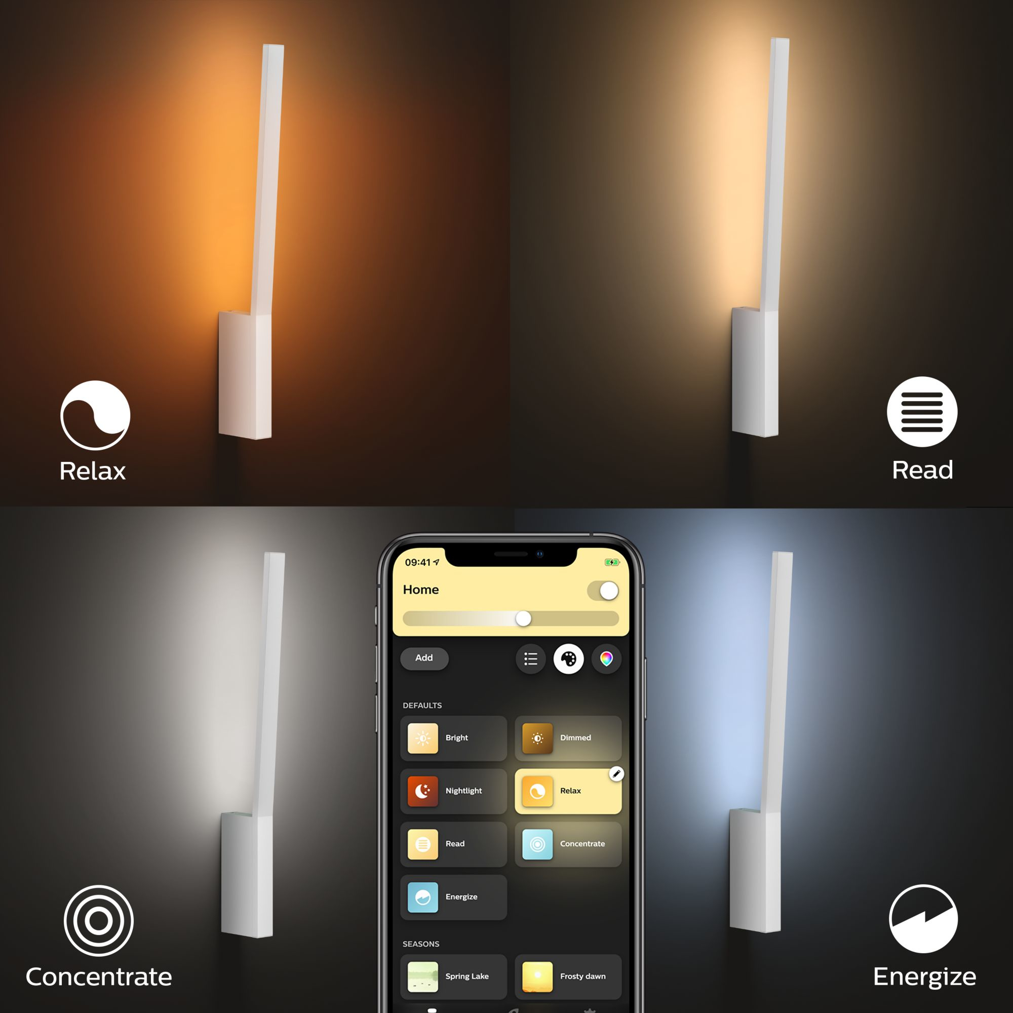 Philips by Signify Philips Hue White and colour ambience Liane wall light – image 8