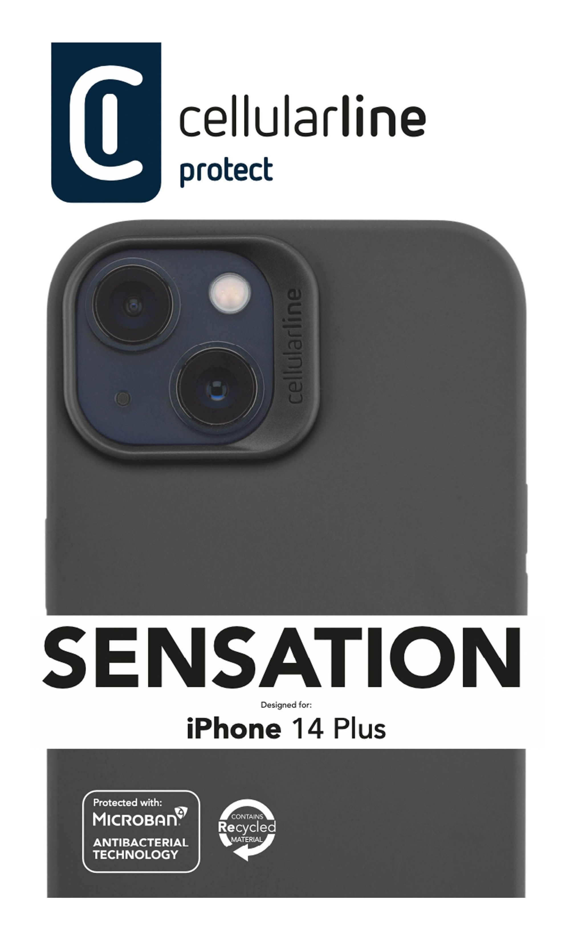 Cellularline Sensation - iPhone 14 Plus Soft-touch silicone case with built-in Microban® antibacterial technology – image 6