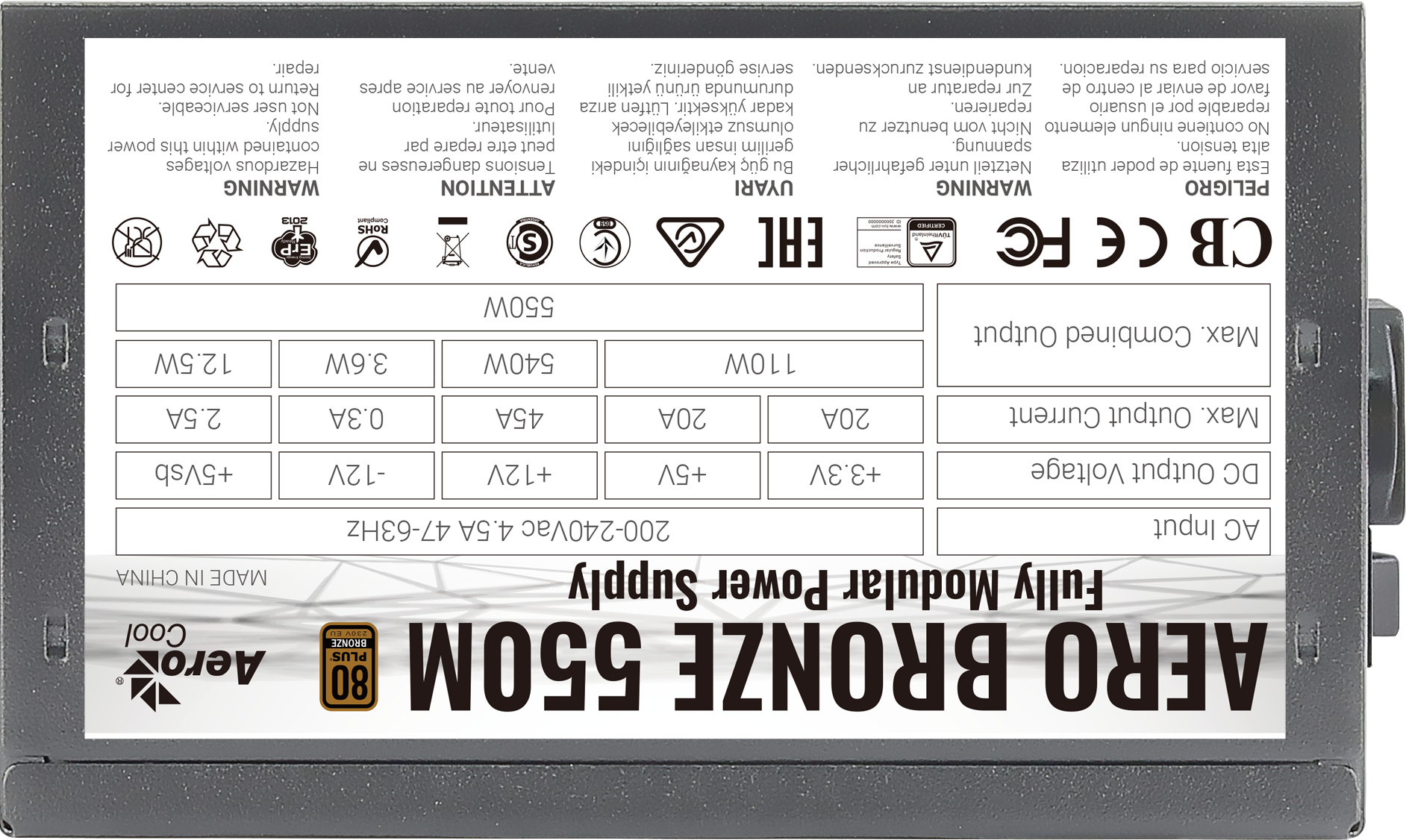 Aerocool AERO BRONZE 550M – image 8