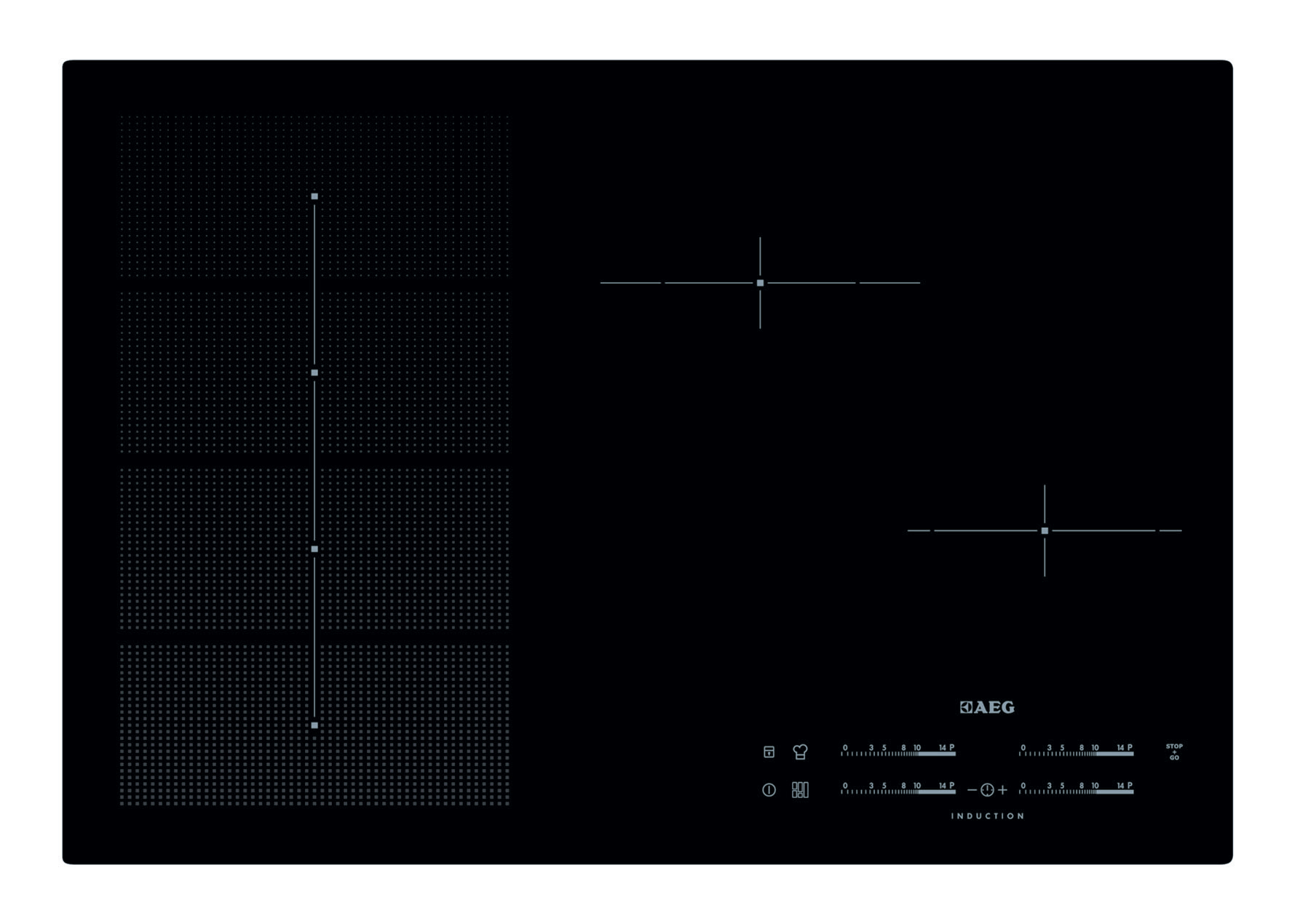 AEG HK856600IB Black Built-in Zone induction hob 4 zone(s)