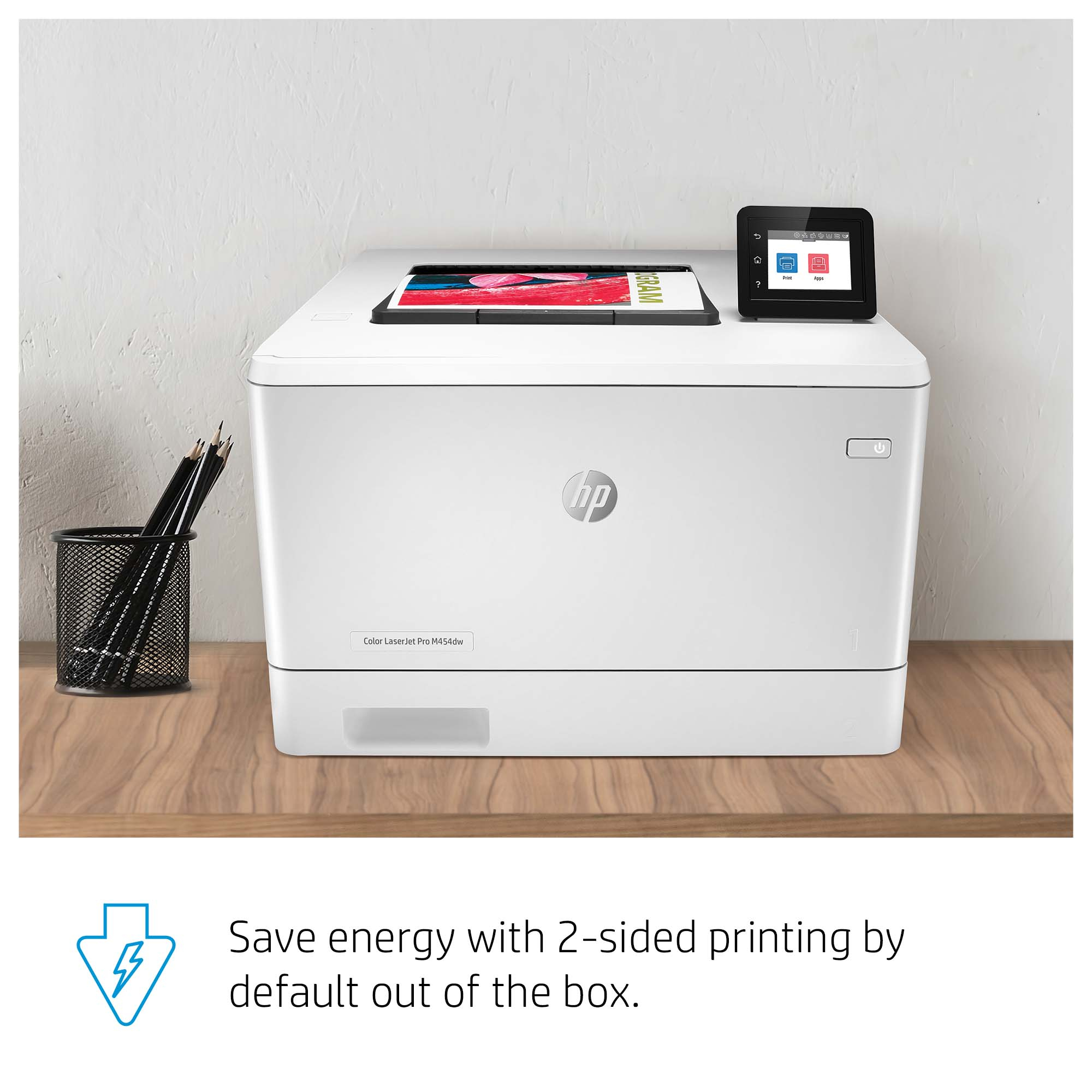 HP LaserJet Pro M454dw Wireless Color Printer, Duplex. Print technology: Laser, Maximum resolution: 600 x 600 DPI, Print s