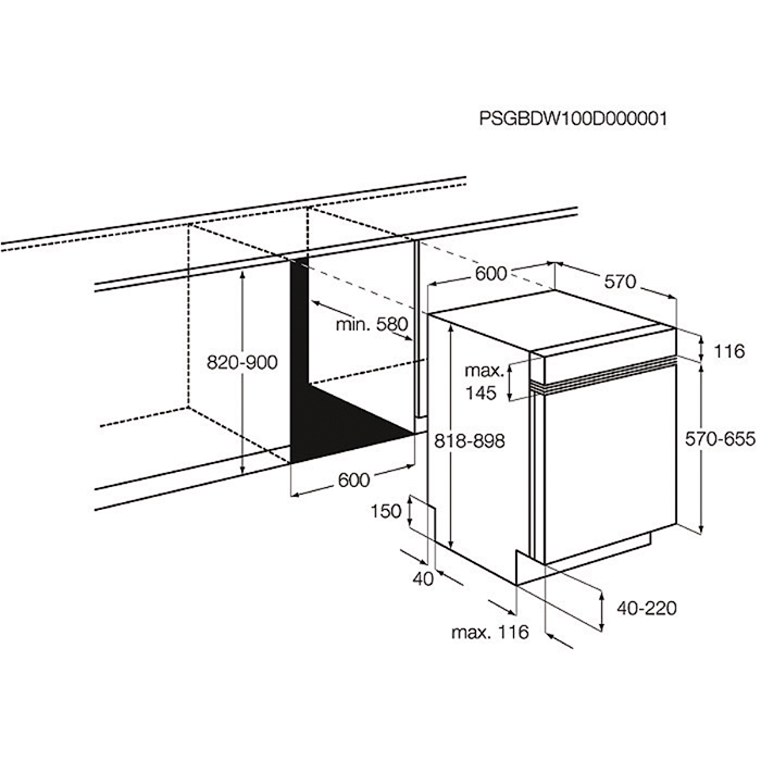 Electrolux ESI66075XR Semi built-in 12 place settings – image 2