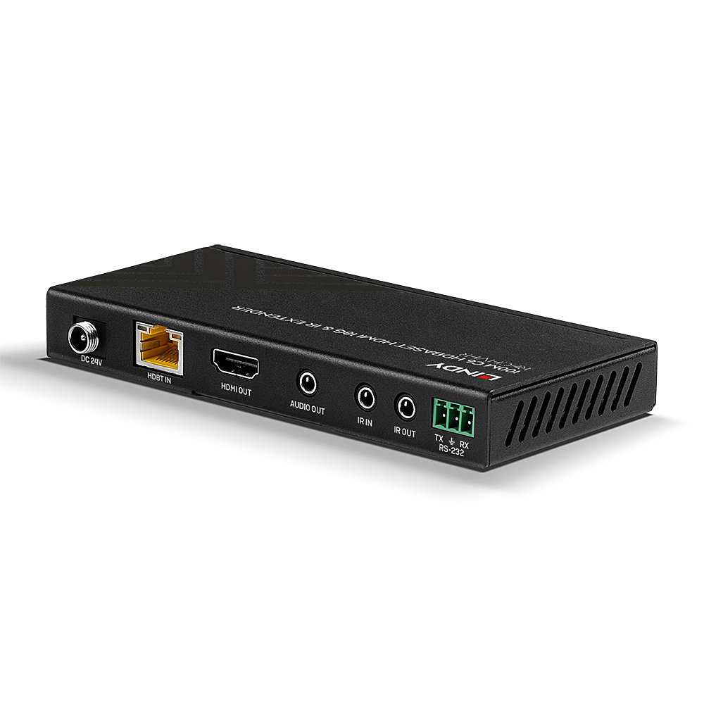 Lindy 100m Cat.6 HDMI 4K60, IR and RS-232 HDBaseT Extender, Receiver – image 2
