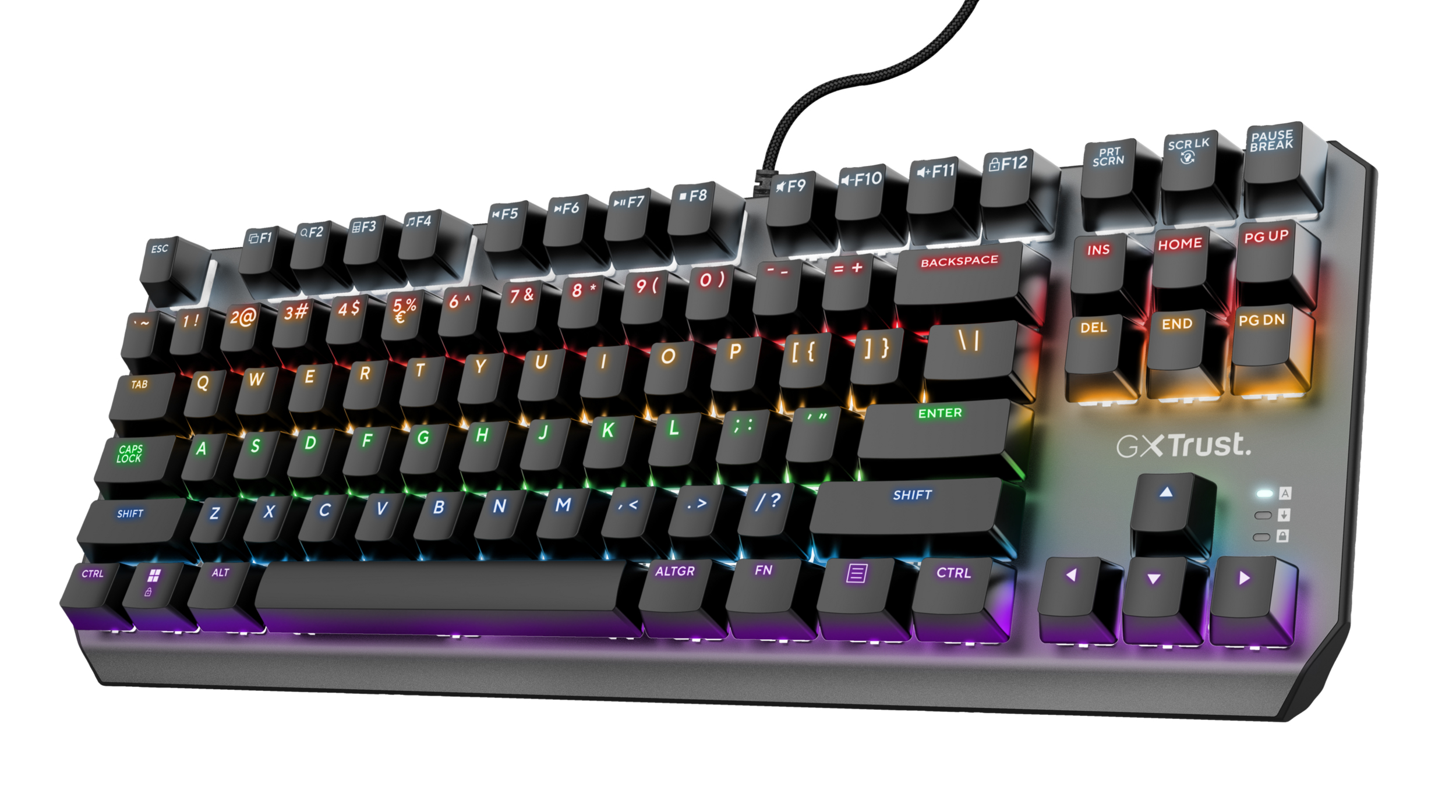 Trust GXT 834 Callaz keyboard Gaming USB QWERTY English Black