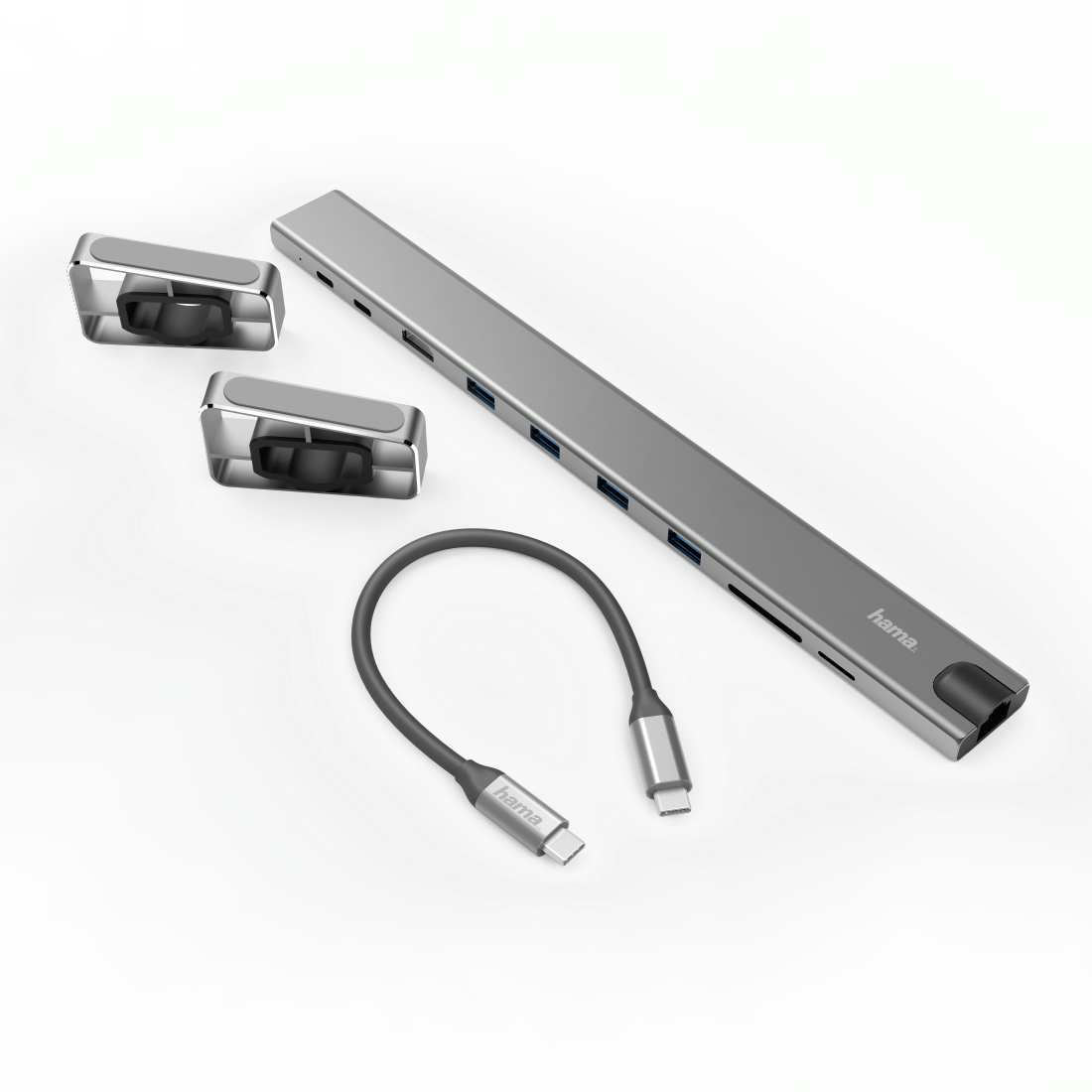 Hama 00135765 laptop dock/port replicator Wired USB 3.2 Gen 1 (3.1 Gen 1) Type-C Aluminium – image 4