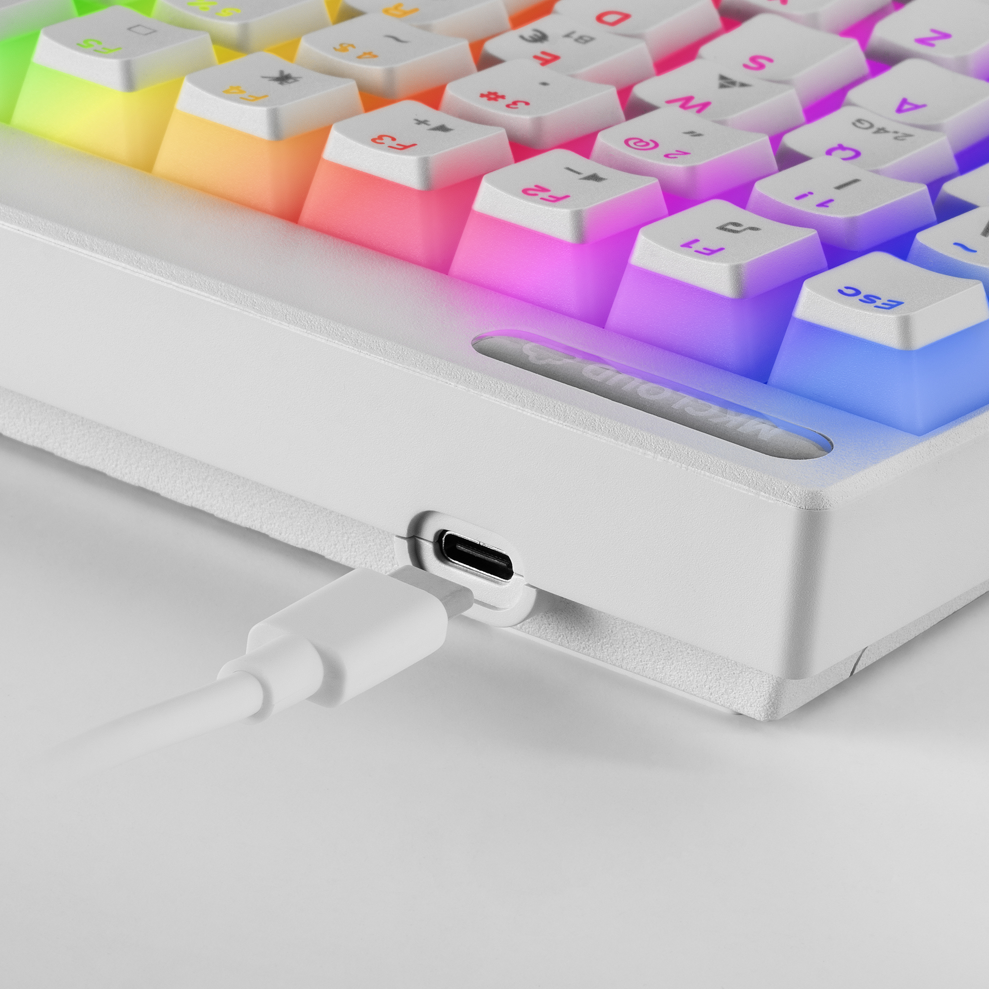 Mars Gaming MKCLOUD Wireless RGB Keyboard White Switch Red Portuguese – image 3