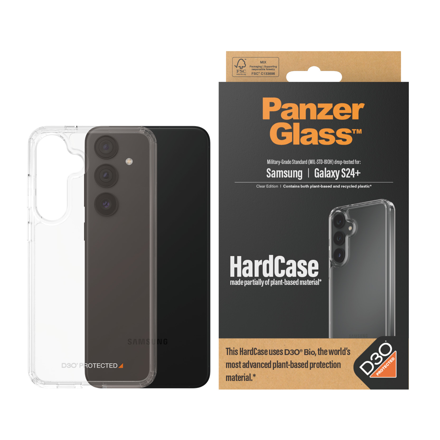 PanzerGlass® HardCase Transparent w. D3O® Samsung Galaxy S24+ – image 2