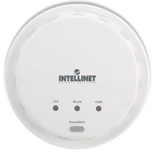 Intellinet High-Power Ceiling Mount Wireless 300N PoE Access Point, 300 Mbps, 2T2R MIMO, PoE Support, Bridge, Repeater, Multiple SSIDs and VLANs, 26 dBm, 400 mW – image 2