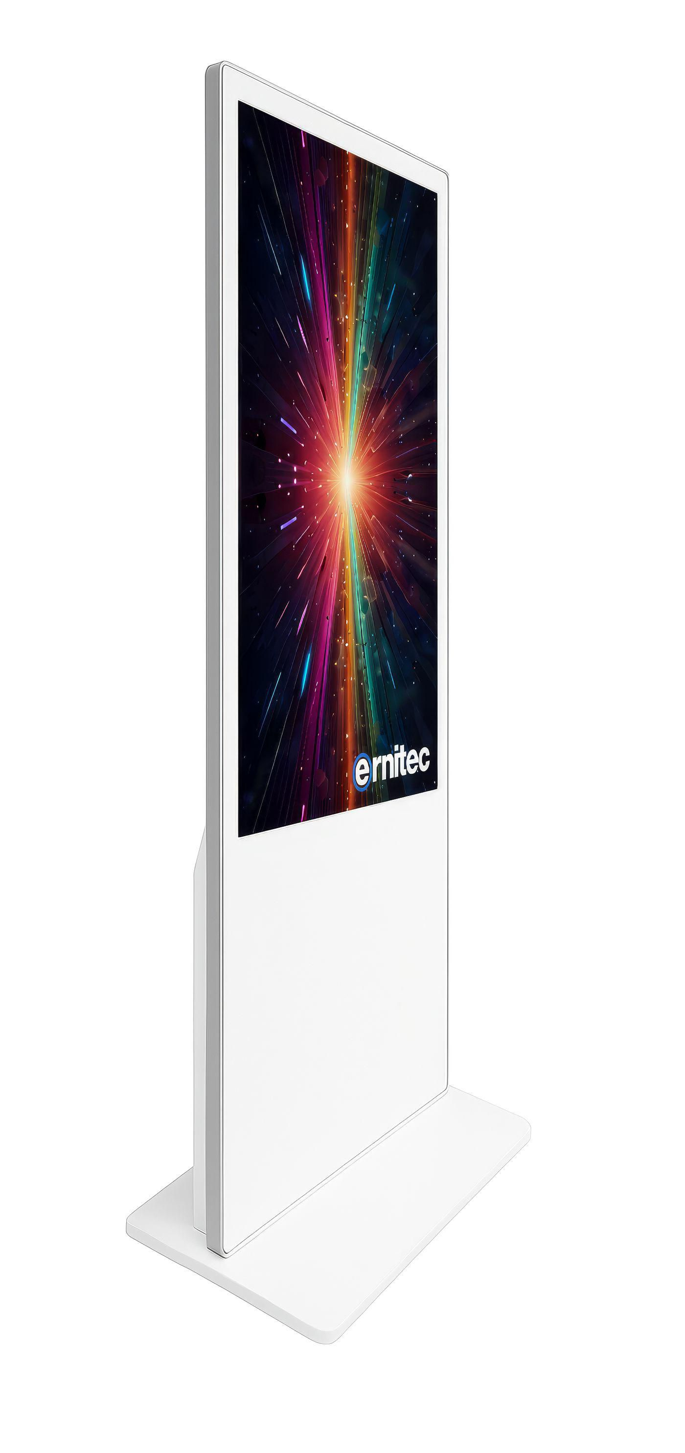 Ernitec 55 500 nits 4K UHD Single-sided indoor Kiosk with Android Player and WiFi - White – image 2