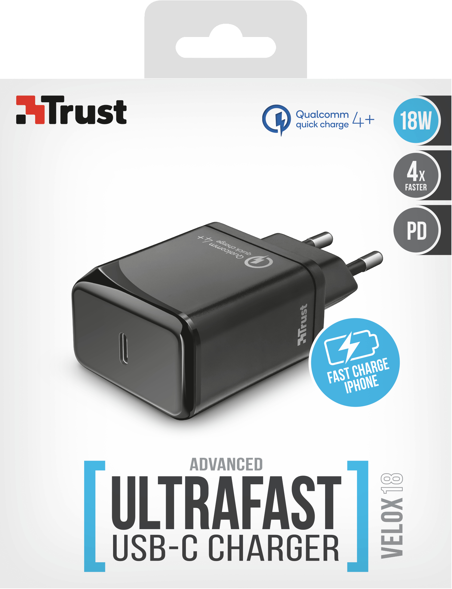 Trust Velox18 Smartphone, Tablet Black AC Fast charging Indoor – image 6