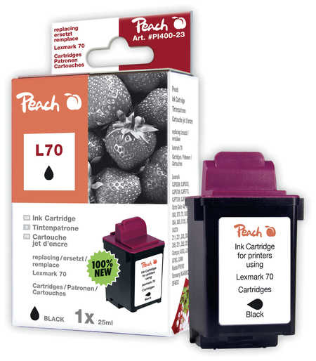 Peach PI400-23 ink cartridge 1 pc(s) Compatible Standard Yield Black