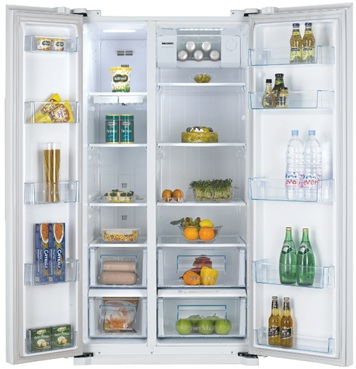 Daewoo FRN-X22B5CW side-by-side refrigerator Freestanding – image 2