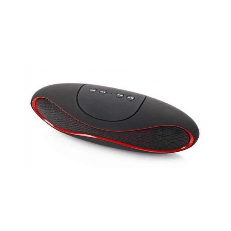 Techly Portable Bluetooth Wireless Rugby Speaker MicroSD/TF Black/Red ICASBL01 – image 3
