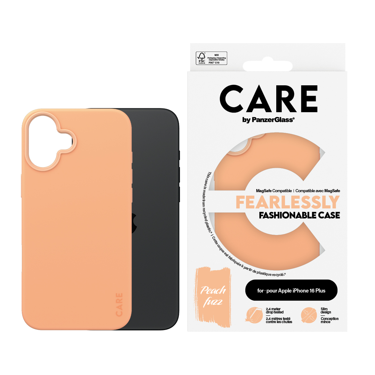 PanzerGlass CARE by PanzerGlass® Fashionable Case Peachy w. MagSafe iPhone 16 Plus – image 2