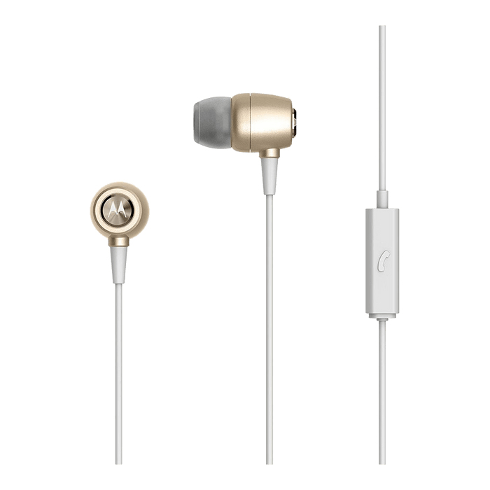 Motorola Metal Headset Wired In-ear Calls/Music Gold