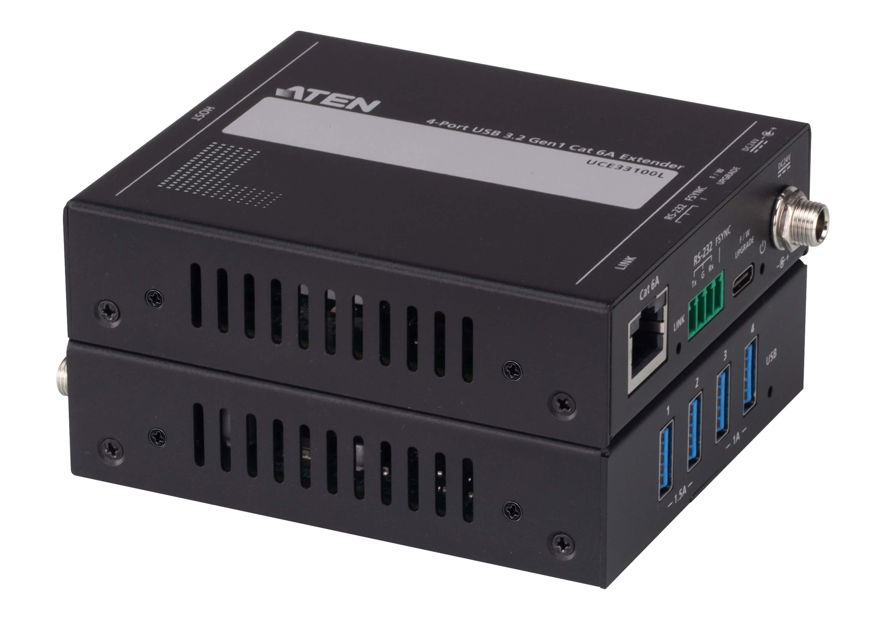 ATEN UCE33100 moltiplicatore di rete Ricevitore e trasmettitore di rete Nero