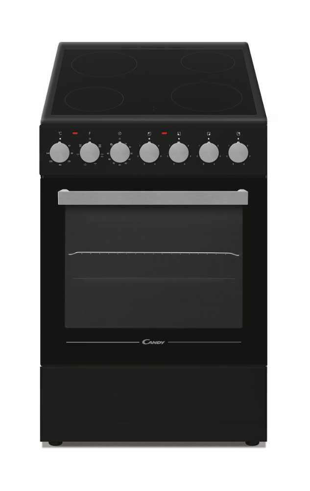 Candy CCVM513NB/E Freestanding cooker Electric Ceramic hob Black