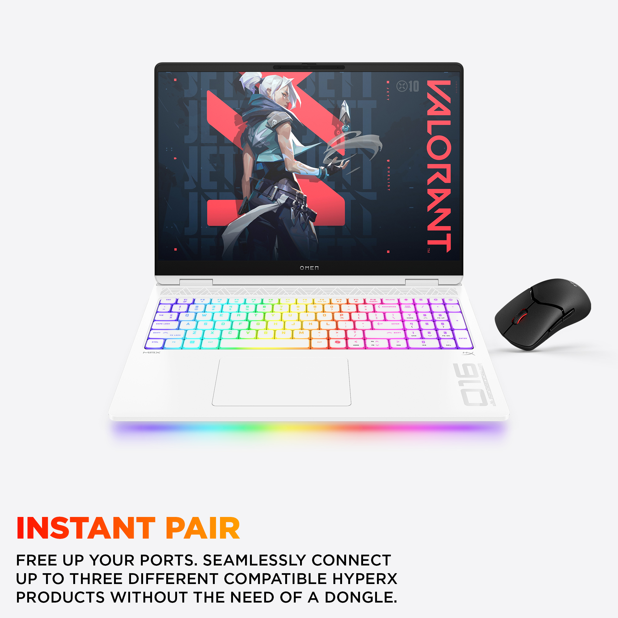 HP OMEN MAX Gaming 16-ah0001na Intel Core Ultra 9 275HX Laptop 40.6 cm (16″) WQXGA 32 GB DDR5-SDRAM 1 TB SSD NVIDIA GeForce RTX 5090 Wi-Fi 7 (802.11be) Windows 11 Home AI PC White image 8