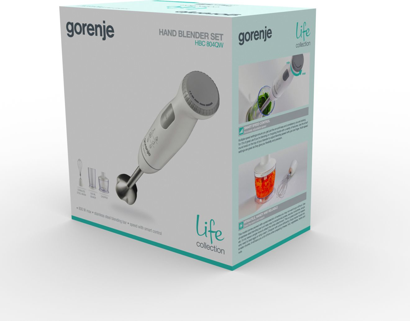 Gorenje HBC804QW 0.5 L Immersion blender 800 W White – image 3