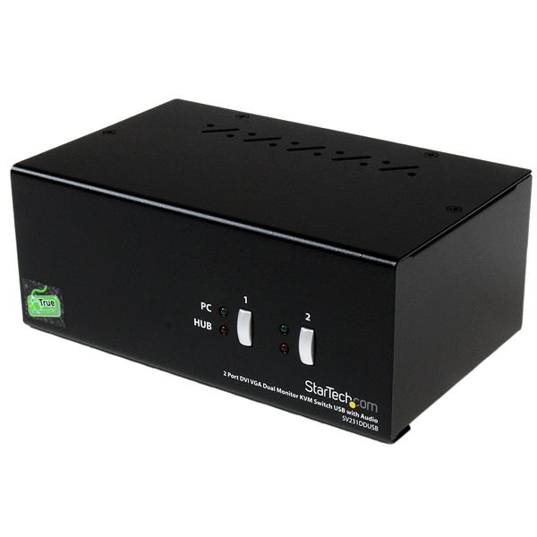 StarTech.com 2 Port StarView DVI/VGA USB KVM Switch w/ Audio