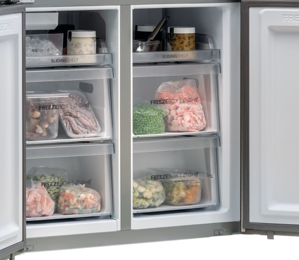 Haier Cube 90 Series 5 HTF-520IP7 side-by-side refrigerator Freestanding – image 4