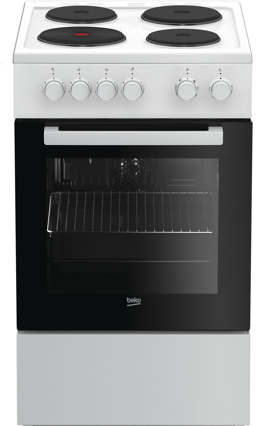 Beko FSS56000GWC cooker Freestanding cooker Electric Sealed plate White – image 1