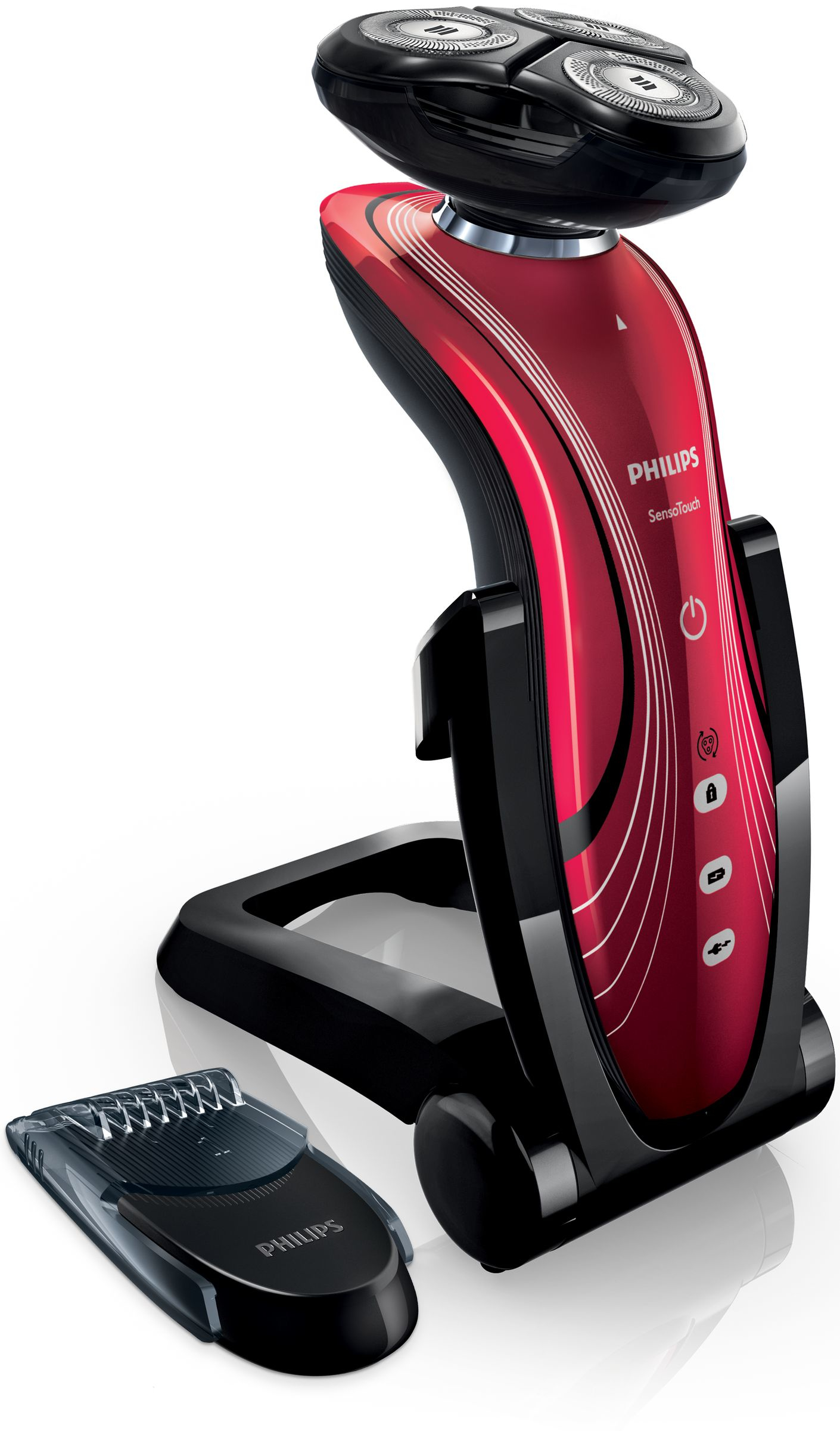 Philips SHAVER Series 7000 SensoTouch RQ1167/54 men's shaver Trimmer Black, Red