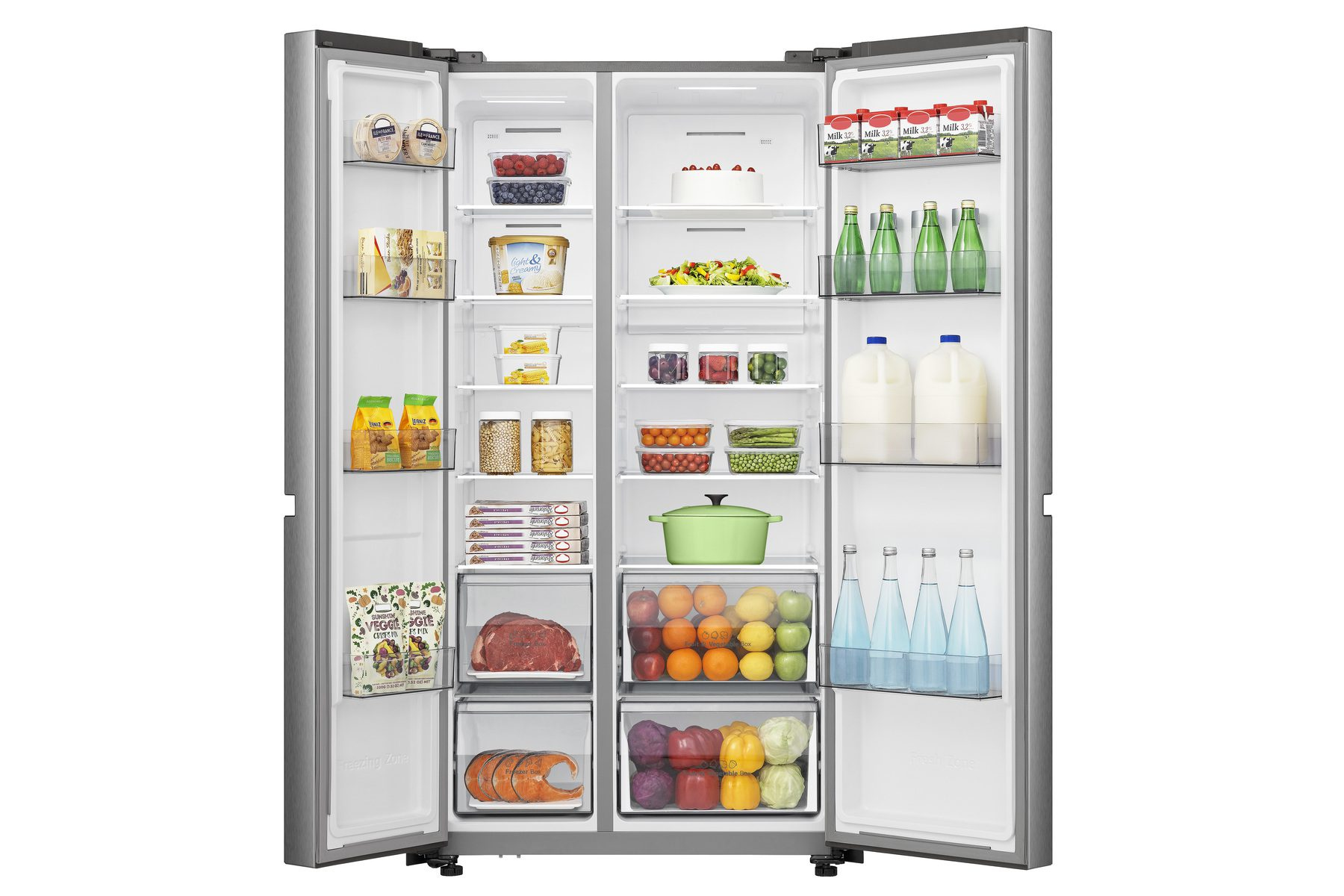 Hisense RS840N4ACF side-by-side refrigerator Freestanding – image 4