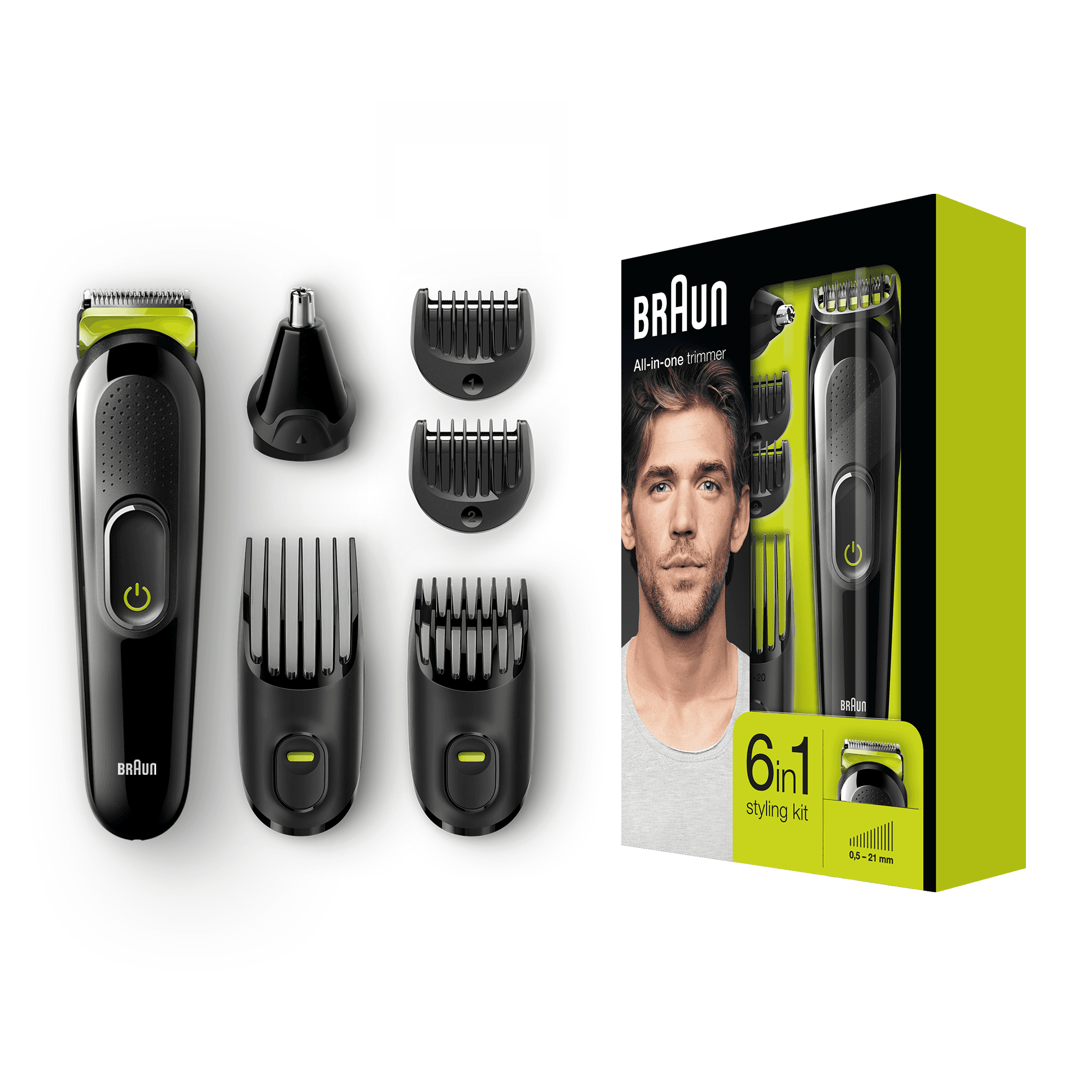 Braun Multigroomer 6-in-1 All-in-one trimmer MGK3021, Beard Trimmer & Hair Clipper, Ear & Nose Trimmer – image 3