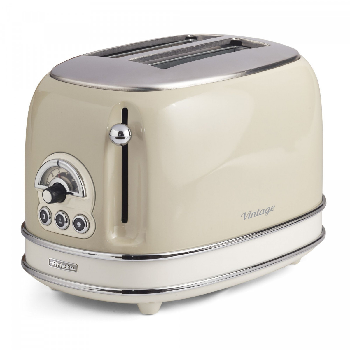 Ariete 155 Design 2 Slice Toaster with Sandwich Cages, 6 Toasting Levels